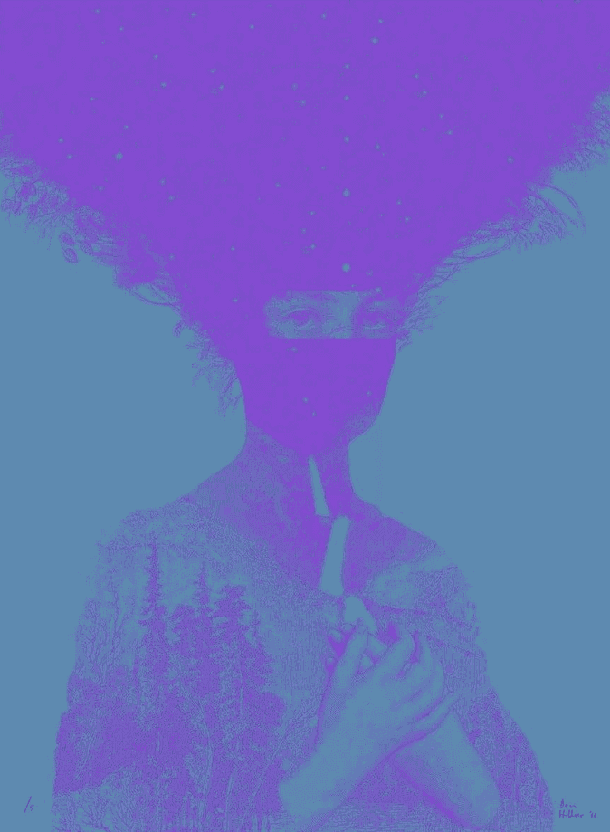 Dan Hillier, ‘Pachamama, Purple Colourway’, 2017, Print, Aquarelle Rag 310gsm 100% cotton archival paper, null, Numbered, Dated
