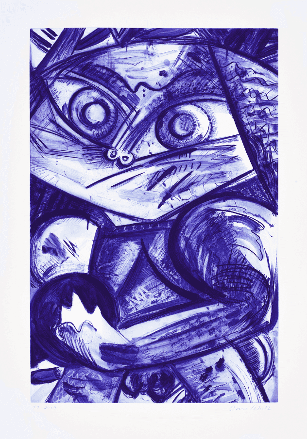 Dana Schutz, ‘Bowler’, 2020, Print, Etching with aquatint in two colours, Two Palms, Numbered