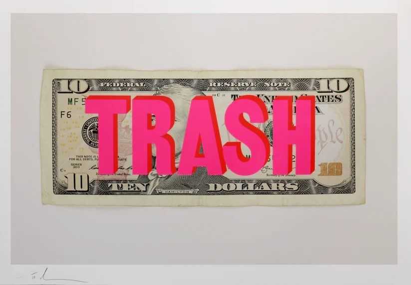Dave Buonaguidi, ‘Trash Dollar Print Edition (Pink)’, 2025, Print, Archival Inkjet with 3 Layer Screenprint on Somerset Infinity 330gsm Paper, null, Numbered