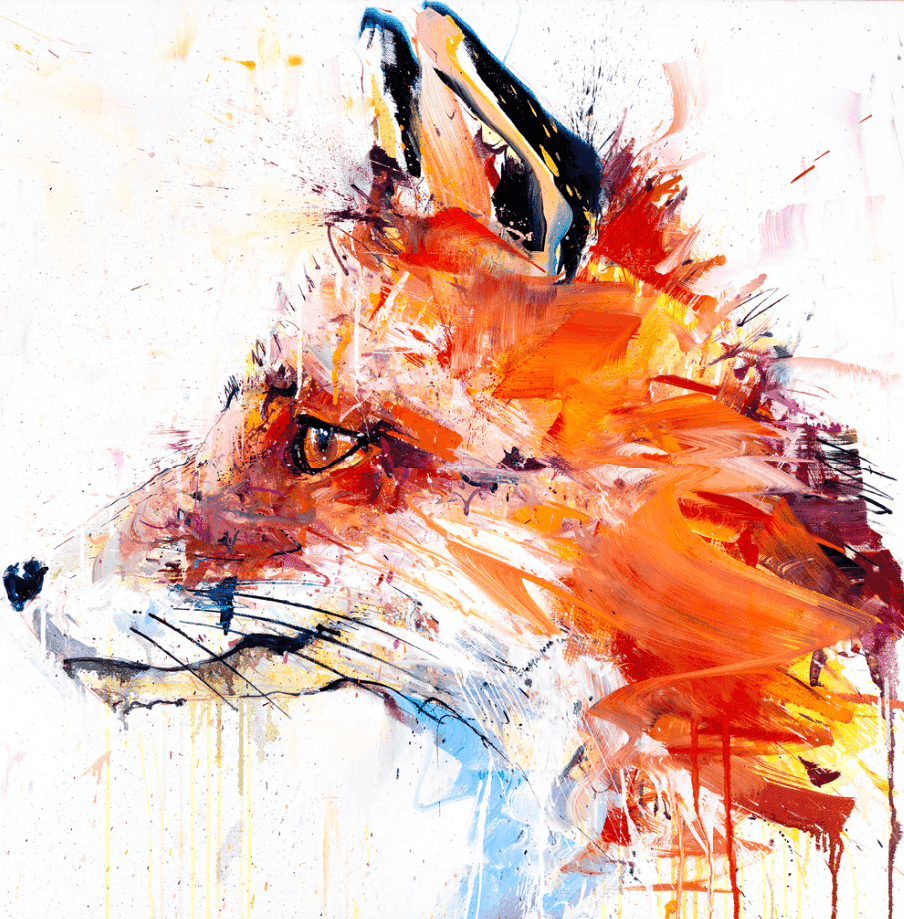 Dave White, ‘Fox - PP’, 2016, Print, Giclée with screen print with diamond dust on paper
, null,