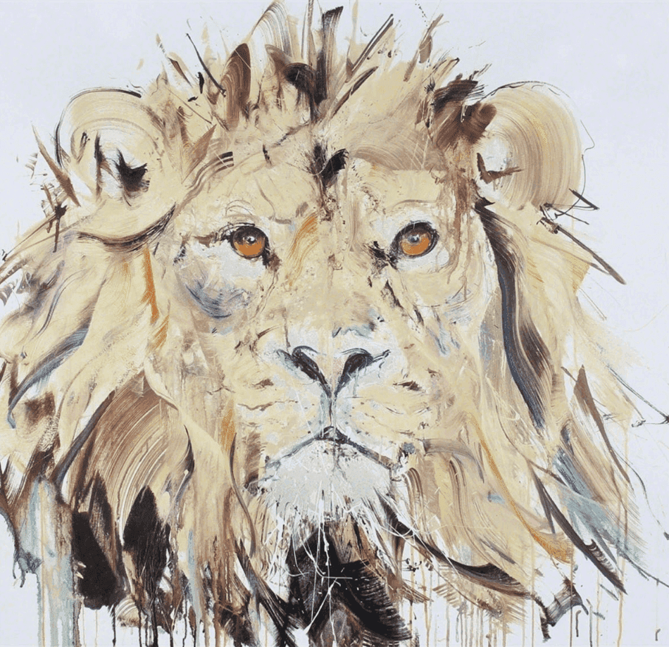 Dave White, ‘Lion II’, 2016, Print, Screen print with varnish on paper, null, Numbered