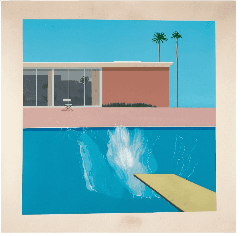 David Hockney, ‘A Bigger Splash (Folio)’, 2017, Print, en colour giclée printed on 330 gsm Somerset Enhanced Radiant White 100% cotton rag paper with torn edges, Tate, 