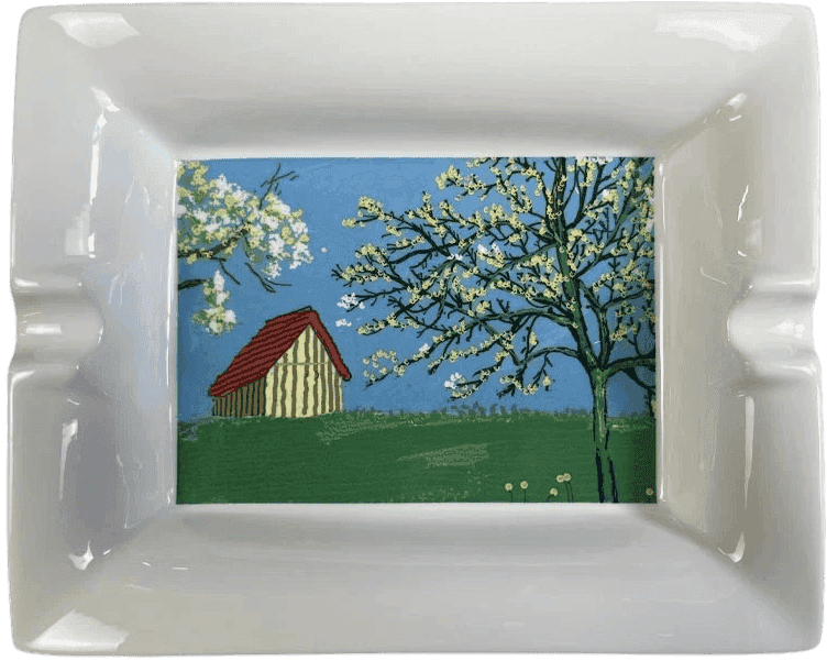David Hockney, ‘A Year in Normandie Ashtray’, 31-08-2022, Sculpture, Hand cast ashtray, Salts Mill, Numbered