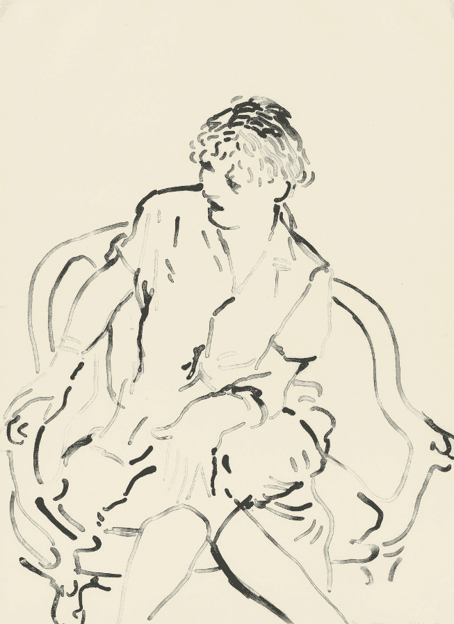 David Hockney, ‘Celia Inquiring’, 1979, Print, Lithograph on Japanese Toyoshi 80 paper, null, Numbered