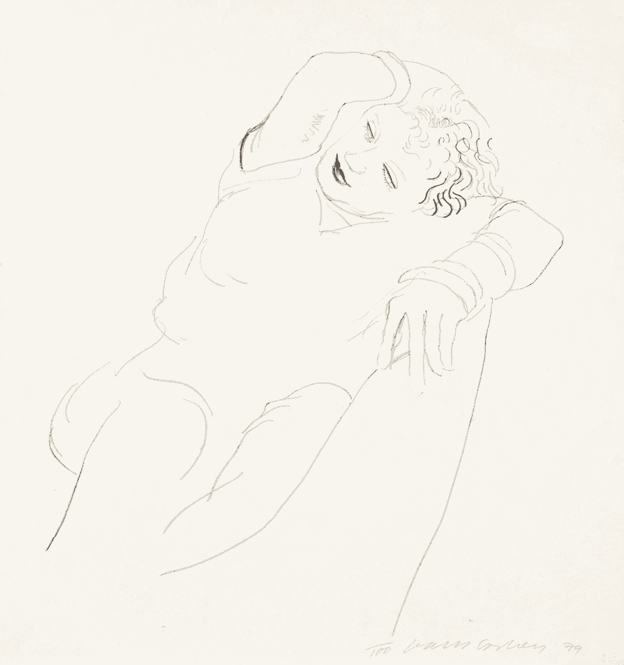 David Hockney, ‘Celia Reclining’, 1979, Print, Lithograph on Twinrocker wove paper, null, Numbered