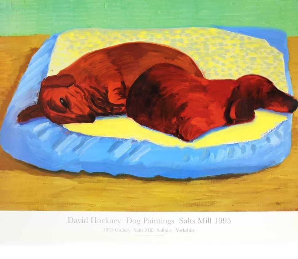 David Hockney, ‘Dog 43’, 1995, Print, Offset lithograph on paper, null, 