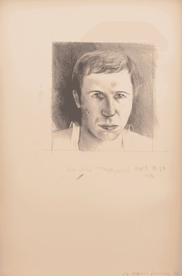 David Hockney, ‘Donald Cribb’, 1971, Print, Lithograph on Arches, null, Numbered