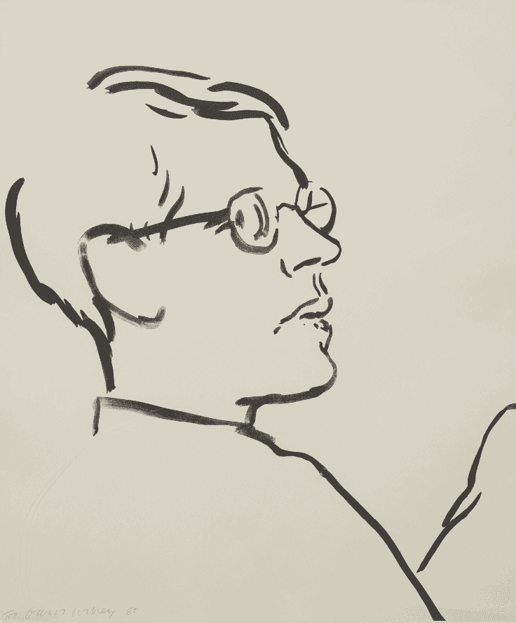 David Hockney, ‘James’, 1980, Print, 1 color lithograph, null, Numbered