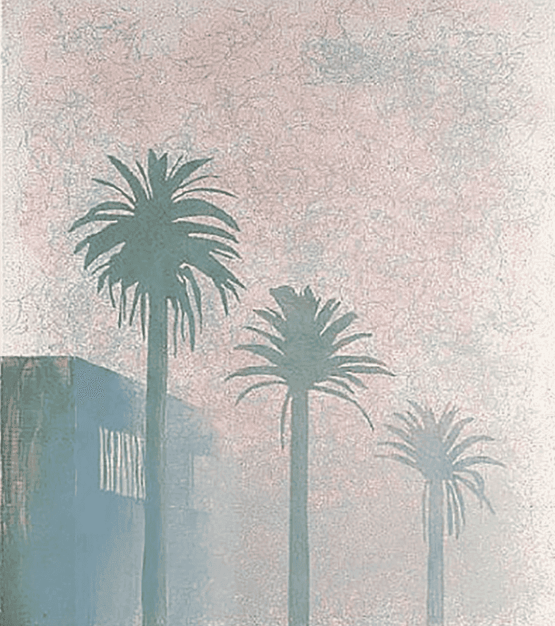 David Hockney, ‘Mist’, 1973, Print, Lithograph in colors, on Arjomari paper, null, Numbered