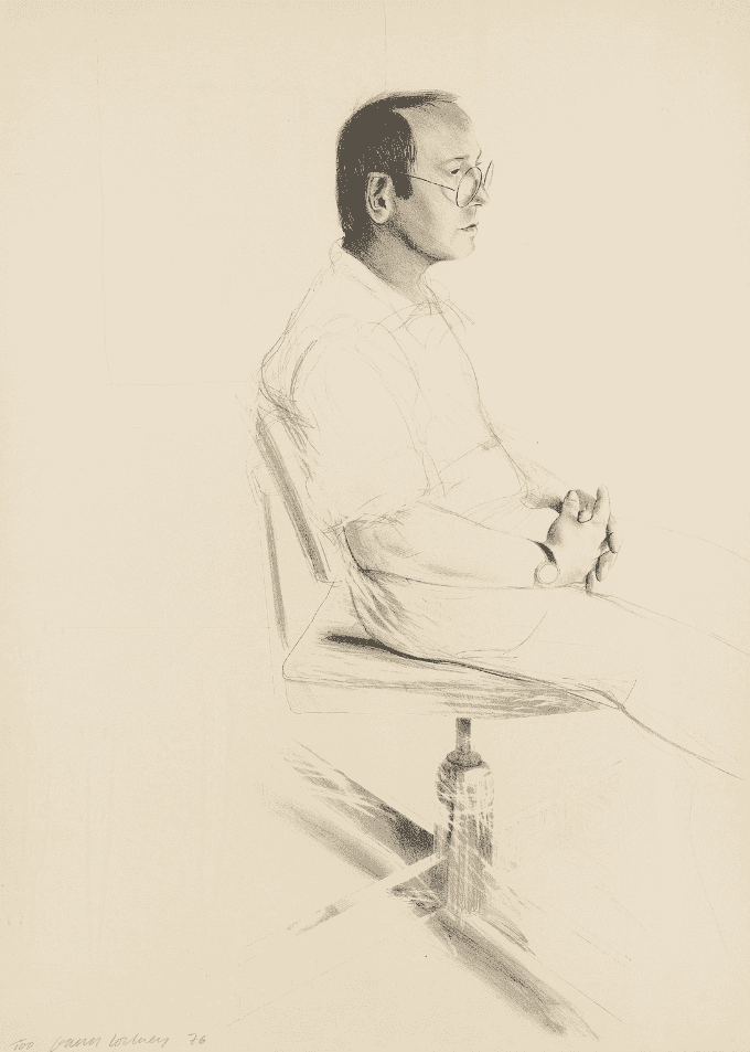 David Hockney, ‘Mo McDermott’, 1976, Print, Lithograph on Arches Cover wove paper, null, Numbered