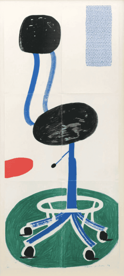 David Hockney, ‘Office Chair’, 1988, Print, Home made print in colors executed on an office copy machine, null, Numbered
