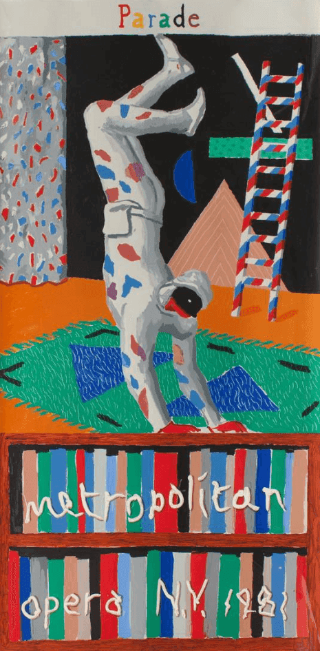 David Hockney, ‘Parade (Acrobat)’, 1981, Print, Offset Lithograph, null, Numbered