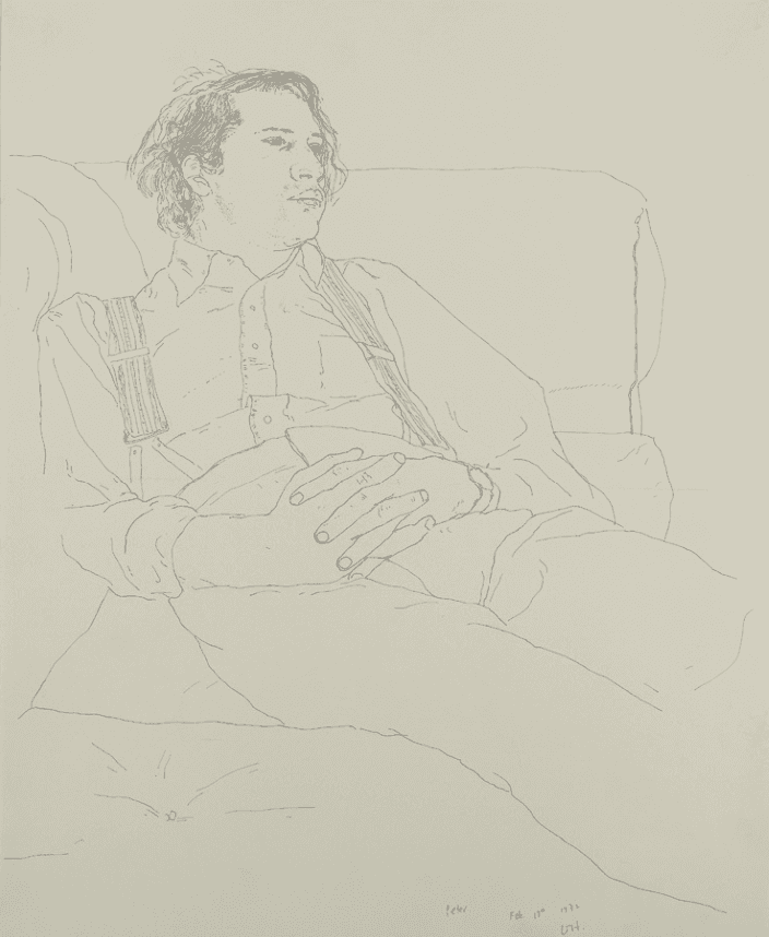 David Hockney, ‘Peter’, 1969, Print, 1 color lithograph, null, Numbered