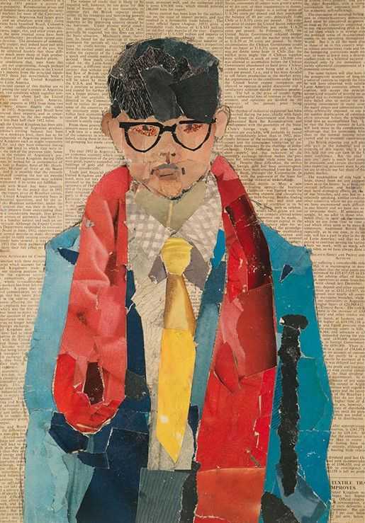 David Hockney, ‘Self Portrait’, 1980, Print, Collage on newsprint, null, Numbered