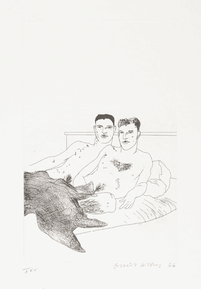 David Hockney, ‘The Beginning’, 1966, Print, Etching and aquatint on paper, null, Numbered