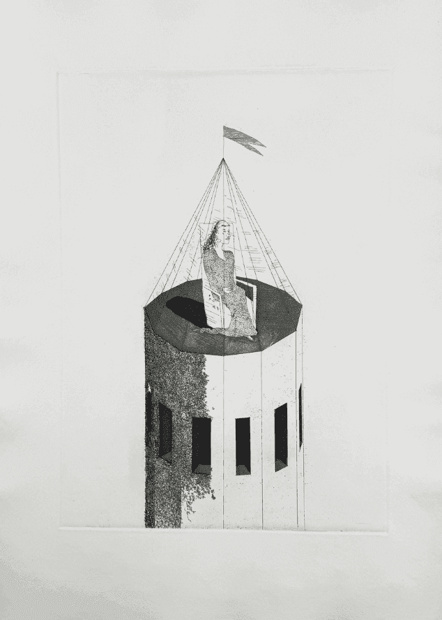 David Hockney, ‘The Princess In Her Tower’, 1969, Print, Etching & Aquatint on Hodgkinson handmade paper, null, Numbered