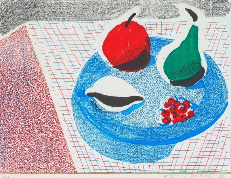 David Hockney, ‘The Round Plate’, 1986, Print, Home-made print in colors executed on an office copy machine, null, Numbered