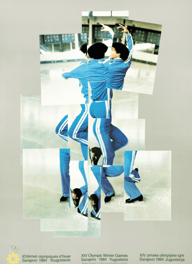 David Hockney, ‘The Skater, New York’, 1982, Print, Collage of chromogenic prints, mounted to grey board, null, Numbered