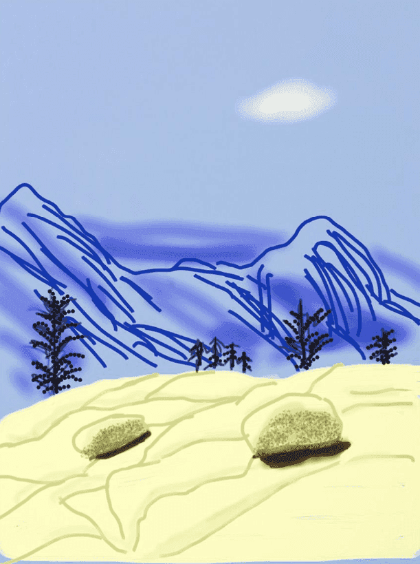 David Hockney, ‘The Yosemite Suite 24’, 2010, Print, iPad drawing in colors, on wove paper, null, Numbered