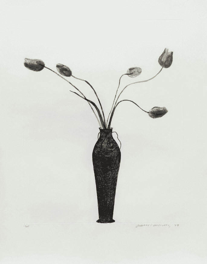 David Hockney, ‘Tulips’, 1973, Print, Etching and aquatint, null, Numbered