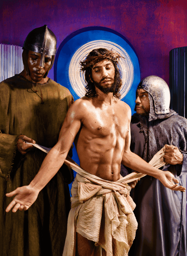 David LaChapelle, ‘X - He is Stripped of His Garments’, 2023, Print, Pigment Print on Dibond, null, 
