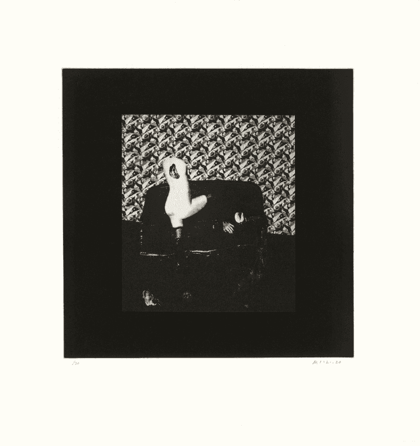 David Lynch, ‘Distorted Nude Photogravure #6’, 2021, Print, Photogravure, Tandem Press, Numbered