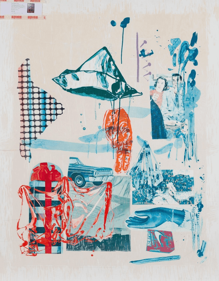 David Salle, ‘High and Low’, 1994, Print, Lithograph and woodcut in colours on two sheets, Tyler Graphics and Mount Kisco, Numbered, Dated