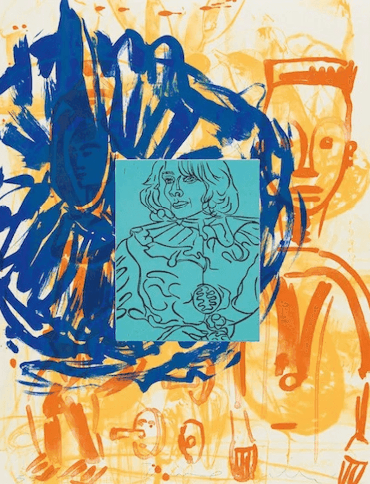 David Salle, ‘Liveley Iris III’, 1992, Print, Mixed media, null, 
