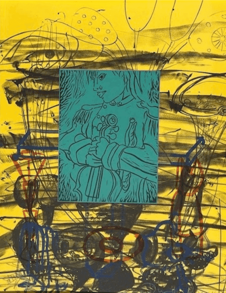 David Salle, ‘Liveley Iris VI’, 1992, Print, Mixed media, null, 