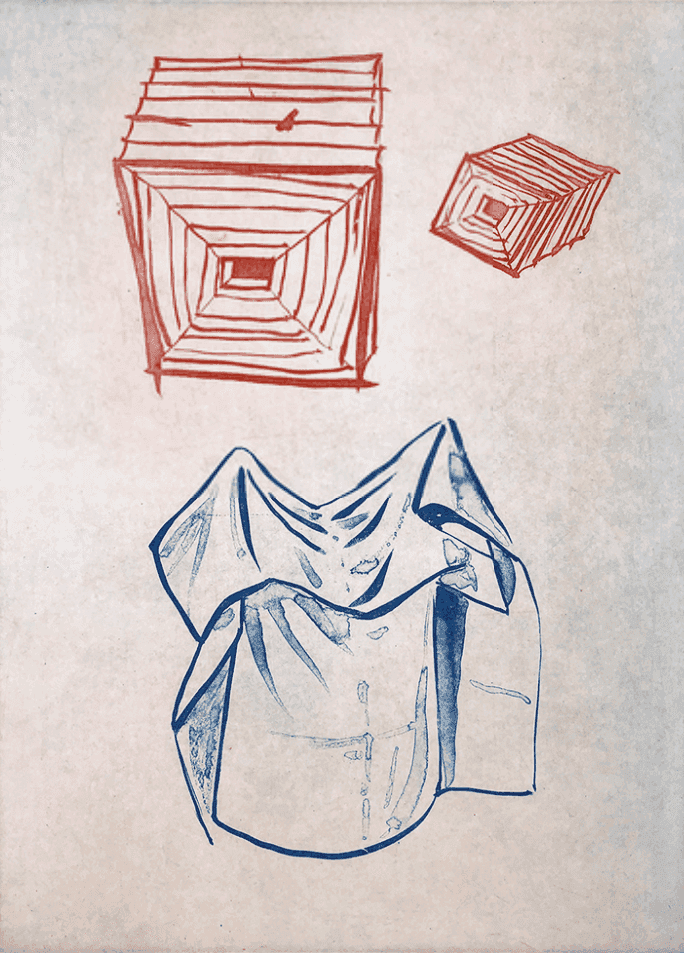 David Salle, ‘Paper Lanterns’, 1998, Print, Three-color solar plate intaglio on Somerset paper, null, Numbered, Dated