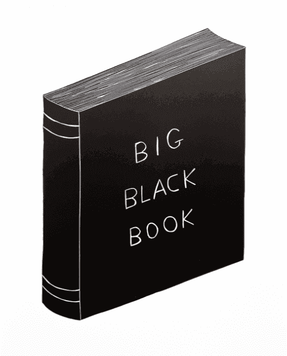David Shrigley, ‘Big Black Book’, 2024, Print, Somerset 300 gr., Schaefer Grafik, 