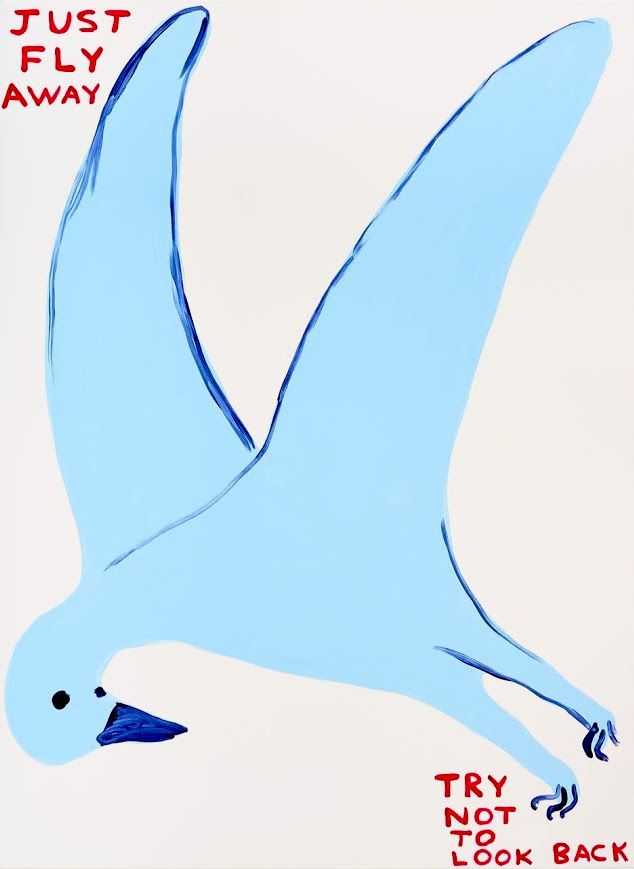 David Shrigley, ‘Just Fly Away’, 11-01-2023, Print, Archival digital prints on Hahnemuhle Photo Rag, Stephen Friedman Gallery, Numbered