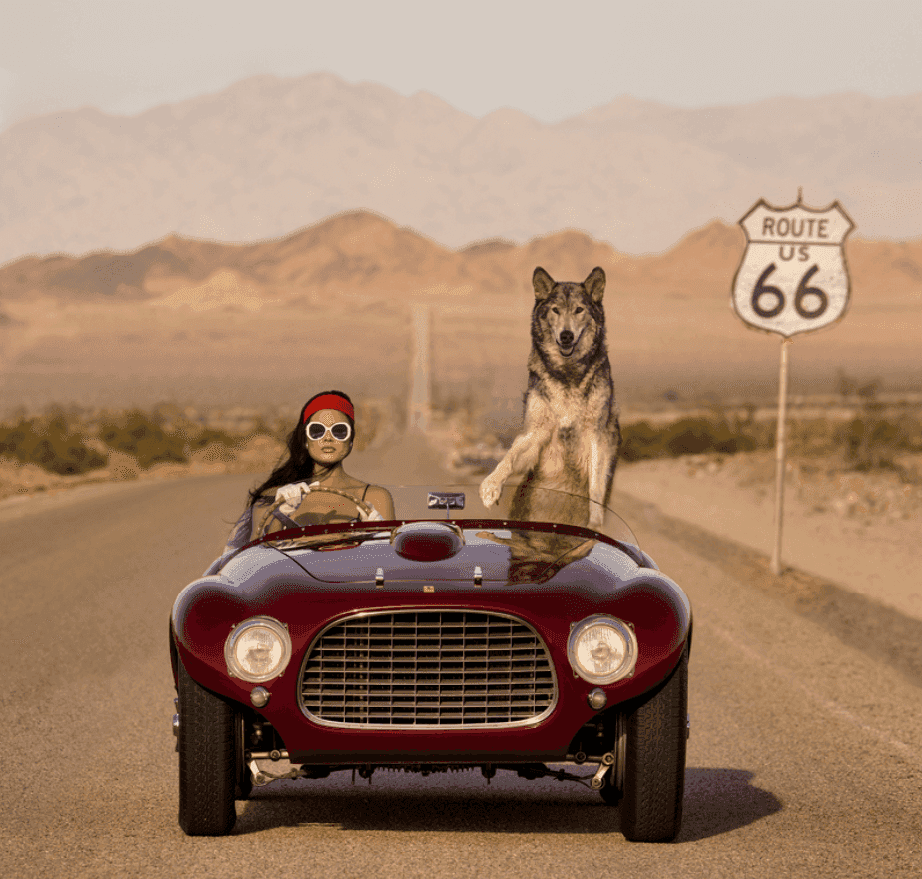 David Yarrow, ‘Ferrari II (Colour)’, 2024, Print, Photographic Print, null, Numbered