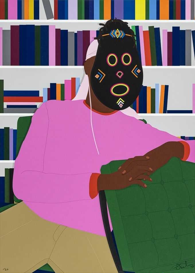 Dennis Osadebe, ‘In Search For Light’, 2023, Print, UV flatbed print on 410gsm Somerset Radiant White fine art paper, finished with a silkscreen seal and highlights in matte and gloss varnishes, Avant Arte, Numbered, Dated