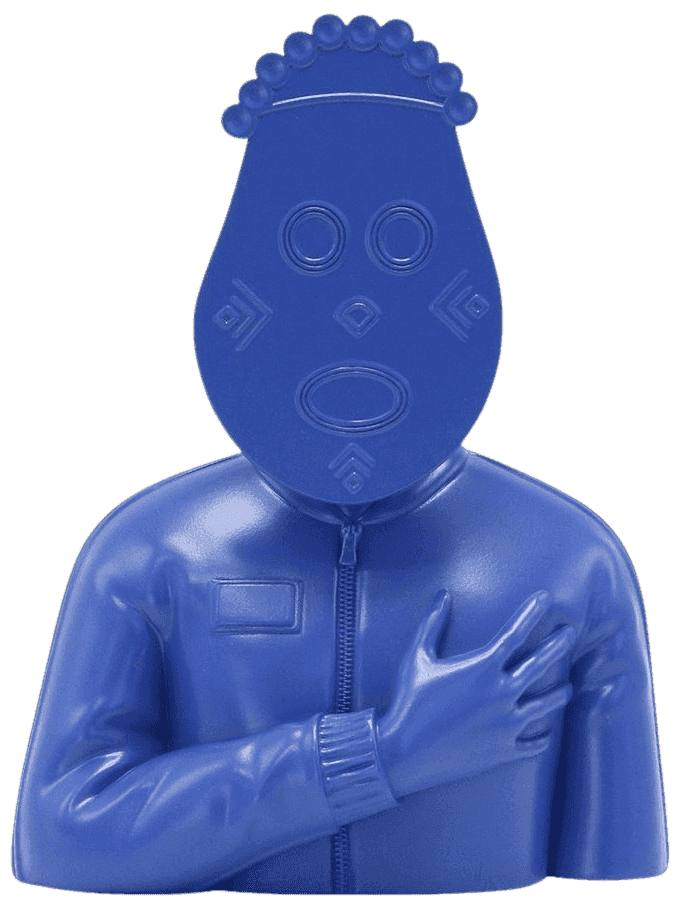 Dennis Osadebe, ‘Stand For Something (Blue)’, 2019, Sculpture, Cast resin in satin finish, Unique Board, Numbered