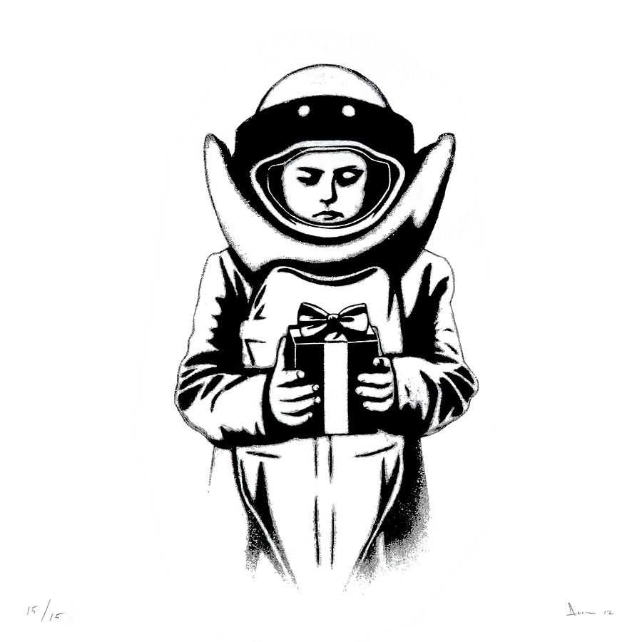 Dolk, ‘Bombsuit (White)’, 16-10-2012, Print, Screenprint, Handmadeposters, Numbered