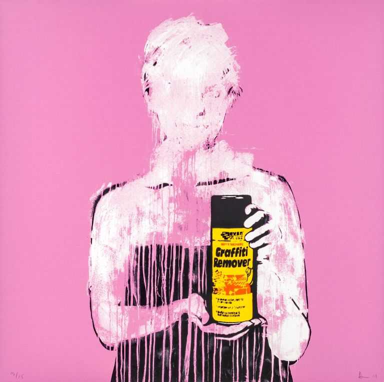 Dolk, ‘Graffiti Remover (Pink)’, 03-12-2013, Print, Screenprint, null, Numbered
