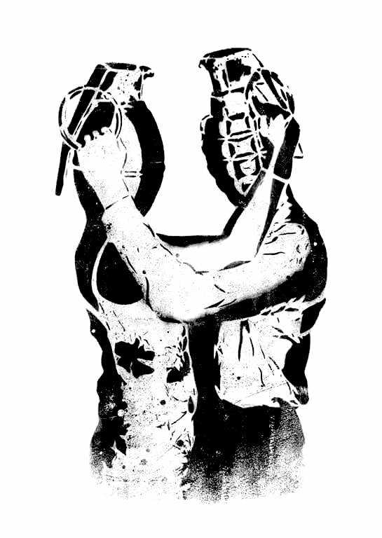 Dolk, ‘Grenade Lovers’, 10-03-2009, Print, Screenprint, Handmadeposters, Numbered