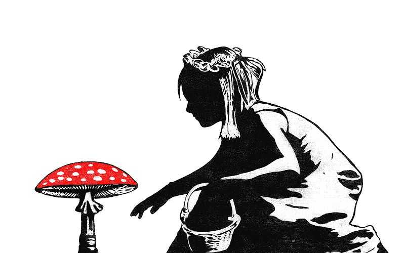 Dolk, ‘Mushroom Girl’, 20-09-2011, Print, Screenprint, Handmadeposters, Numbered
