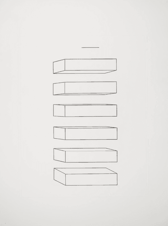 Donald Judd, ‘Untitled #82’, 1974, Print, Etching on German etching paper with deckled edges, Multiples Inc. and Castelli Graphics, Numbered