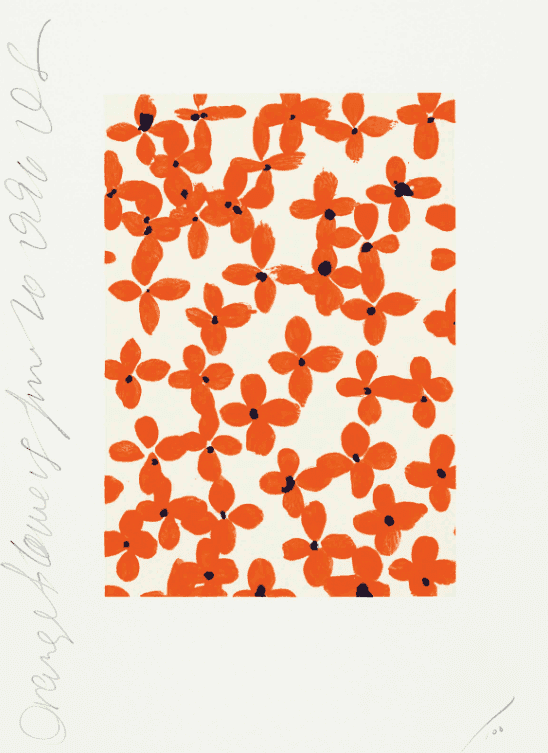 Donald Sultan, ‘Orange Flowers’, 1996, Print, Lithograph, null, 