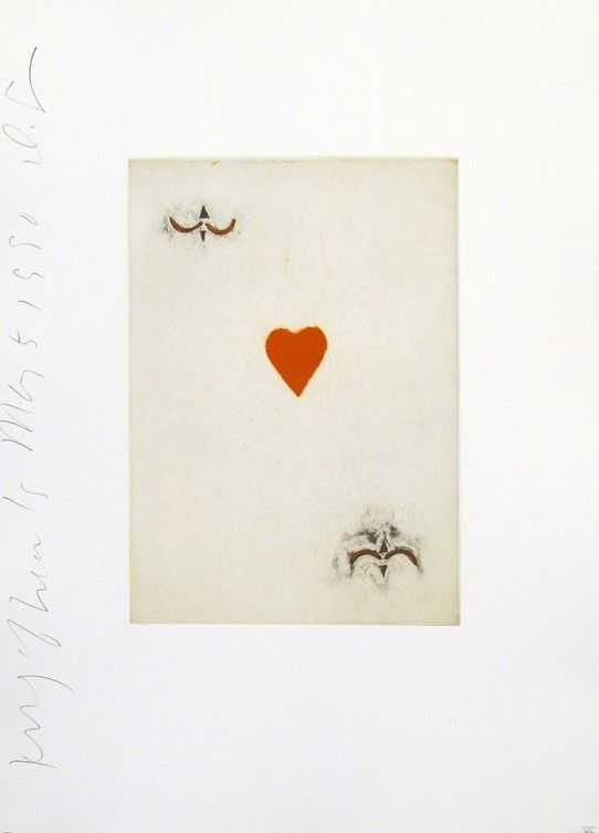 Donald Sultan, ‘Playing Cards (King of Hearts)’, 1990, Print, Aquatint, null, Numbered, Dated