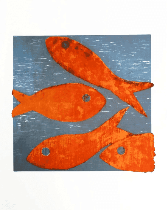 Donald Sultan, ‘Untitled (Goldfish)’, 1998, Print, Serigraph on paper, null, 