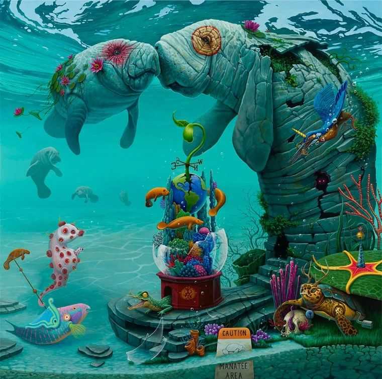 Dulk, ‘Crystal River’, 2021, Print, Giclee Print, Thinkspace, Numbered, Handfinished