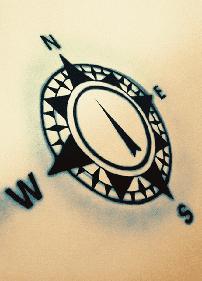 Ed Ruscha, ‘Compass’, 1990, Print, 4-color screenprint, Gemini G.E.L.,, Numbered