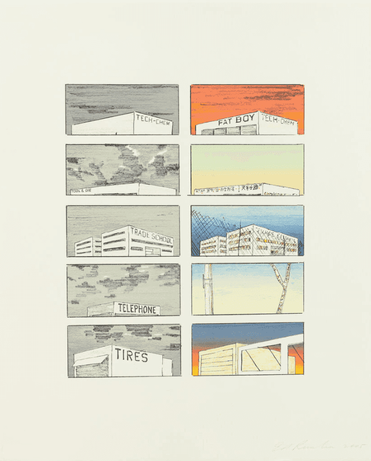 Ed Ruscha, ‘Course of Empire’, 2005, Print, Lithograph, null, Numbered