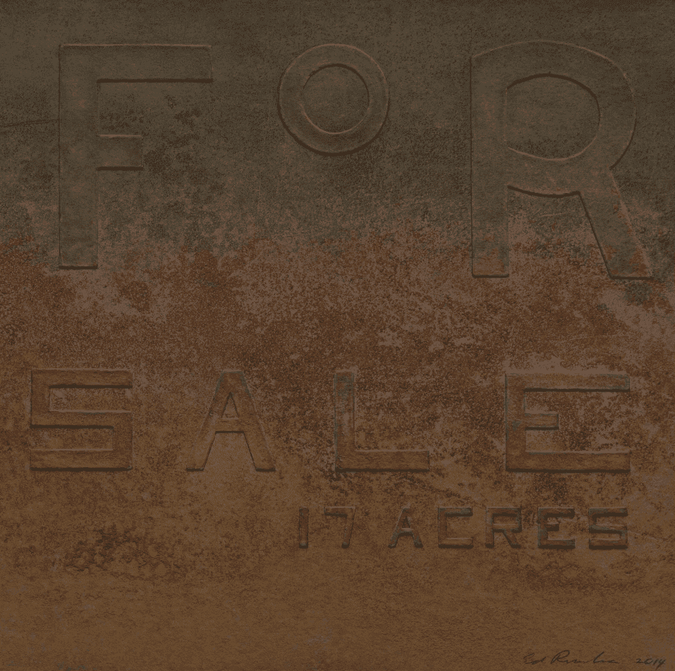 Ed Ruscha, ‘For Sale’, 2014, Print, Mixografia print on handmade paper, null, Dated