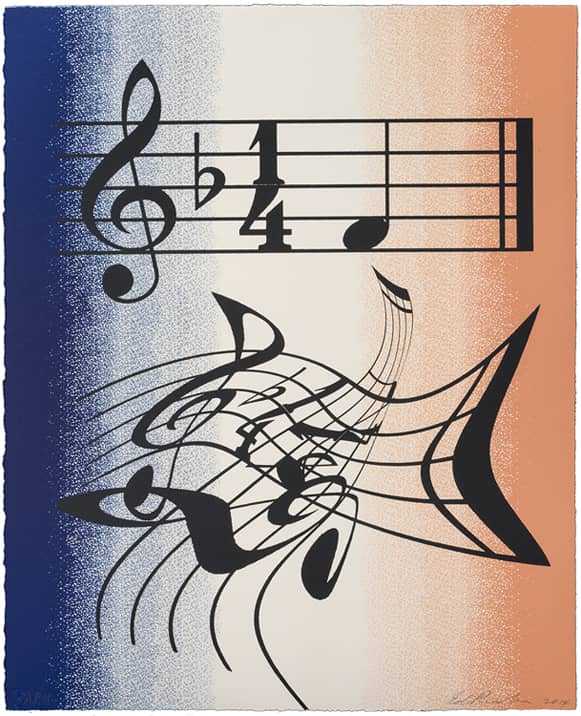 Ed Ruscha, ‘Music (2014)’, 2014, Print, Colour lithograph, Hamilton Press Gallery, Numbered, Dated