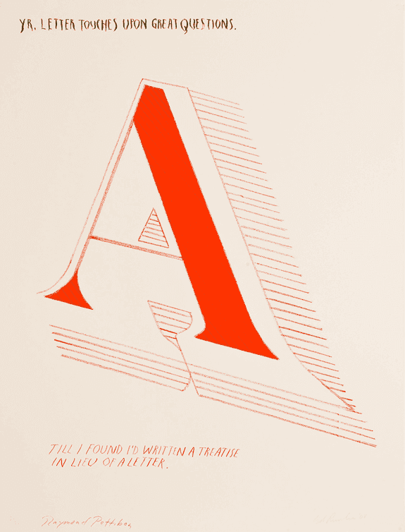 Ed Ruscha, ‘Arts and Letters (State II)’, 2008, Print, Lithograph, Hamilton Press Gallery, Numbered, Dated