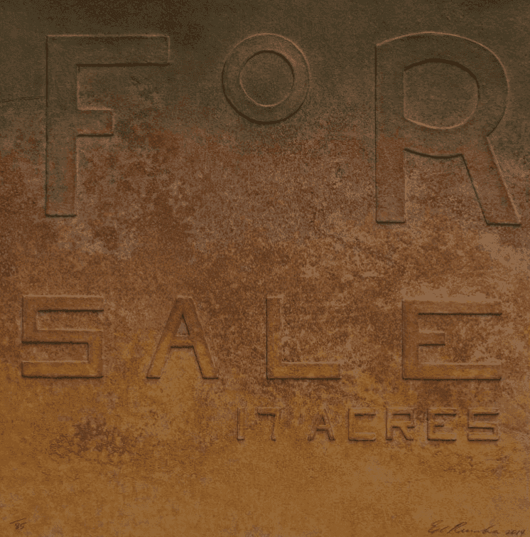 Ed Ruscha, ‘Rusty Signs - For Sale’, 2014, Print, Mixografía® print on handmade paper, Mixografía, Numbered, Dated